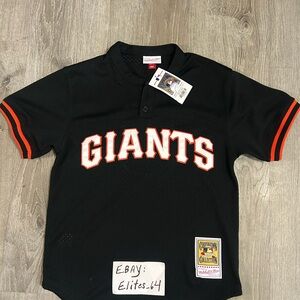 Mitchell & Ness Black and Orange Matt Williams Giants Baseball Jersey